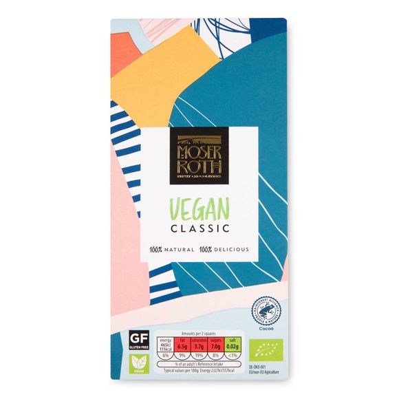 Vegan Classic Chocolate Bar 100g Moser Roth